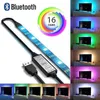 12V Controllo Bluetooth LED TV Luce Impermeabile 5050 APP Controller Smart RGB Strip Lights per HDTV Sfondo Decorazione Illuminazione Festa Vacanza 10M 5M