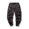 Houzhou Black Cargo Pants Men Joggers Hip Hop Techwear Pants Hippie Cargo Ounsers for Men Streetwear Plusサイズ特大220108