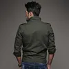 Thoshine 브랜드 봄 가을 100 % 코 튼 남자 캐주얼화물 재킷 포켓 군대 육군 겉옷 자켓 폭탄 패치 플러스 크기 210811
