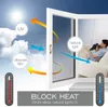 Pegatinas de ventana Película de espejo unidireccional Privacidad diurna Bloqueo solar Control de calor Anti UV Reflectante Tinte adhesivo estático para oficina