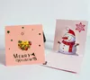 Jul 3D Gilding Greeting Card Santa Claus Snowman Scarf Mönster Tjocken Vykort Tecknad Handstil Välsignelskort Partihandel