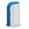 30W Multi 6 Port USB Laddare 6A Rapid Laddstation Mobiltelefon Desktop Travel Hub Connectors Extension Socket PlatoonInt