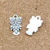 100Pcs/lot Antique Silver Owl Bird Charms Pendants For Jewelry Making Bracelet Findings 10.5x20mm A-234