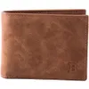 Mäns Business Wallet Högkvalitativ mode Mini Card Holder Man Purse Coin Bag Zipper Gift för män