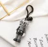 2021s Män Kvinnor Lyxig designer Högkvalitativ Silica Ge Keychain Party Cartoon Skull Favor Pendant Bil Ryggsäck Key Ring Bag Charm Metal Spänne Smycken Gift
