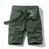 BOLUBAO Brand Men Straight Shorts Summer Men's Outdoor Solid Color Cargo Male Casual Knee Length (No belt) 210713