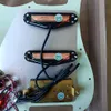 Uppgradera förtrollad SSH Guitar Pickguard Gul Mini Humbucker Pickups High Output DCR 1 Set Wiring Harness