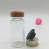 Flacon en verre d'injection transparent de 10ML avec capuchon rabattable et capuchon détachable, récipients en verre pour médicaments liquides de 10cc