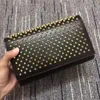 リベット redbottoms 高級バッグパーソナリティヘッドエンボス保持エンベロープ女性ショルダーバッグファッションハンドバッグ高品質本革デザイナートートバッグ