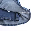 Spódnice seksowne marszczenie wysokiej talii szczupła elastyczna dżinsowa spódnica swobodna plisowana mini dla kobiet dżinsy dolne Krótki jurken