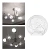 Lampa täcker nyanser glas lampskärm för hängande boll art deco runda ersättning ljuskrona skugga Monteringsljus 2.56-2.76inch montöröppning