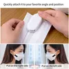 10pcs Ship Creative Face Mask Air Fan Fresh Cooling Summer Small USB Mini Rechargable Protective Clip Fans Portable Reusable Mute with Clips