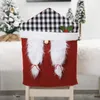 Christmas Chair Cover Santa Claus Hat Covers Dining Room Decor Xmas Soft Stretch Seat Case Home Party Decorations CGY125
