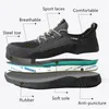 Nefesli Güvenlik Ayakkabıları erkek İş Çizmeleri Çelik Toe Kap Delindir Korumalı Yıkılmaz Güvenlik Ayakkabı Işık Rahat Sneaker