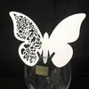 50pcslot witte vlinder laser gesneden tafel merkteken wijn glas naam place kaarten bruiloft verjaardag baby shower kerstfeestje benodigdheden y78638810