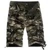 DARPHINKASA Männer Cargo-Shorts Casual Lose Shorts Baumwolle Militärische Overalls Männer Camouflage Tiedye Shorts Plus Größe 210322