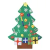 Julekorationer 1 st trädformhängen Diy Santa Claus Snowman Deer Xmas Ornaments Party Year Decoration Kids Gift