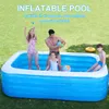 Piscina gonfiabile 1.5/1.8/2/2.6/3.05M 3/4 Strati Ispessito Giochi d'acqua estivi all'aperto Piscine gonfiabili per adulti Bambini X0710