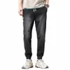 3 Colors Available Men's Thin Loose-fitting Harlan Jeans 2021 Summer New Classic Style Advanced Stretch Loose Casual Pants Male X0621