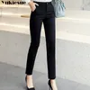 Streetwear Summer Dames Broek Vrouwelijke Hoge Taille Skinny Office Work Potlood Broek Capris voor Dames Broek Vrouw Plus Size 210519