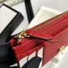 Mona_bag Designer Luxury card case zipper short Wallet Card Holder Designer Coin Purse Mini size 12cm pink red black