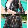 Summer Lace Shirt Women Blouse Hollow Out Crochet Short Tops Cardigan Shawl Waistcoat Vest blusas femininas T91591 210421