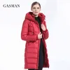 Gasman épais femmes bio doudoune marque long manteau d'hiver femmes à capuche chaude parka mode veste femme collection 1827 211221