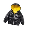 Winter Boys Down Jackor Barn Hooded Ytterkläder Höstflickor Varm Torens Mode Kids Zipper Coat 211204