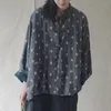 Johnature Kadınlar Retro Polka Dot Batwing Kollu Çin Tarzı Hırka Mont Sonbahar Gevşek Eğlence Tüm Maç Moda Ceket 210521