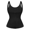 Women's Shapers Neoprene Body Shaper Sauna Sweat Vest For Women Waist Trainer Corset Trimmer With Belt Weight Loss Faja Shapewear