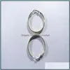 Hoop & Hie Earrings Jewelry Woman 5Mm Noodles Hollow Pipe Circle Shrimp Buckle Drop Delivery 2021 O6Urb