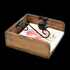 Tissue Boxes & Napkins Solid Wood Box Animal Holder Napkin Home Storage Paper Towel Holders