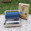 Hornet Silver 110MM Metal Rolling Machine Cigarette Roller Case Machine For 110mm Paper Tobacco Storage Case with Retail Box Whole6163004