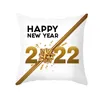 White Gold Merry Christmas Pillowcase Cushion Cover Peach skin Christmas Decorations For Home Xmas Ornament Happy New Year Gifts XD24938