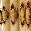 ヨーロッパスタイルのヴィラブラインドドレープ刺繍窓口ドアカーテンダイニングルームベッドルームバランス210913