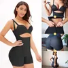 Fajas Colombianas Midja Trainer Body Shapewear Kvinnor Bindare Shapers Modellering Rem Tryck upp Butt Lifter Slimming Underkläder