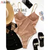 Shiny Swimsuit Women Swimwear Sexy V Neck High Cut Swimming Suit Female Monokini Bodysuit Beach Bathing Swim 210611