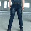 Calça jeans tática militar com vários bolsos Elasticidade SWAT Combat Jeans Masculino Cargo Cowboy resistente ao desgaste Pantalon Homme M193F