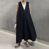 Sukienki zwykłe sukienki rozszerzenie 2022 Style mikroelastyczny pullover równinowy Japonia i Korea Południowa letnia bez rękawów