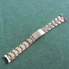 Per cinturino Rolex 13mm 17mm 19mm 20mm cinturino in acciaio inossidabile cinturini con estremità curva accessori per orologi di ricambio