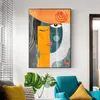 Schilderijen moderne abstracte gezichten geometrische canvas schilderij kunst aan de muur foto's posters en prints voor woonkamer huisdecoratie260w