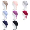 Macio modal muçulmano turbante chapéu interior hijab tampão islâmico underscarf bonnet elástico india chapéu feminino headwrap turbante mujer