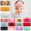 15 couleurs bébé cheveux bande accessoires enfant en bas âge filles boule de fourrure bandeaux nourrissons boule de cheveux Turban bandes de cheveux en Nylon M3842