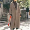 Dameswol Blends Winter Ladies Overjas Hepburn Style 2022 Spring Plaid Coat Casual Midden-Length Student Wollen Temperament Jacket Bery22