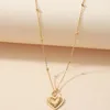 Hanger kettingen ins gouden ketting liefde hart piercing choker trendy koreaanse mode vrouwen partij sieraden