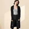 Women's Sweaters Autumn Winter Long Coat With Cap 2021 Women Sweater Cardigan Cashmere Knitted Female Pull Femme