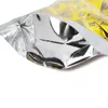 Bolsa de embalaje de plástico de papel de aluminio con muesca de rasgado para almacenamiento de alimentos, tamaño 21*35+5cm, 24*35+5cm, 26*40+6cm, 30*40+6cm