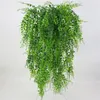 Konstgjorda Växor Vägg Trädgårdsdekorationer Uteplats Hängande Rattan Leaves Grenar Utomhus Heminredning Plast Fake Silk Leaf Green Ivy