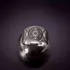 Vintage Archangel Metatron Warrior Knight Angel of Life Seal Adjustable Rings for Men Solomon Kabbalah Ring Amulet Aesthetic286M