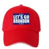 Toda a cor vermelha da estação Vamos ir Brandon Ball Caps Esportes Chapéu de Beisebol Letras de Basebol Letras dos EUA Stars Stippack Presentes de Natal Anti Biden Trump 2024 591W